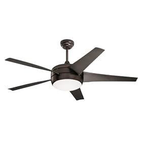 Emerson CF955ORB Midway Eco Energy Star Indoor Ceiling Fan, 52-Inch Blade Span, Oil Rubbed Bronze Finish, Oil Rubbed Bronze Blades and Opal Glass