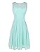 Ouman Short Prom Dress Bridesmaid Gowns with Appliques Neckline