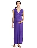 Three Seasons Maternity Women's Sleeveless Shoulder Tie Maxi Dress