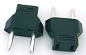 2pcs US/Japan/China to EU 2-pin Travel Adapter/Plug Converter