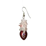 Baltimore Ravens NFL Snowman Football Earrings (1.5)