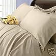 Solid Tan 300 Thread Count Queen size Sheet Set 100 % Egyptian Cotton 4pc Bed Sheet set (Deep Pocket) By sheetsnthings