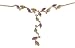 9ct Yellow gold 43cm Peridot Amethyst Leaves Necklace