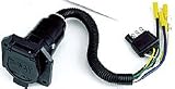4-Way Flat To 7-Way Round Wiring Adapter Vehicle End