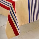 Hampton Stripe Tablecloth by Arkansas Flag and Banner