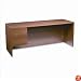 10500 3/4 Left Pedestal Credenza, 72w x 24d x 29-1/2h, Medium Oak Frame/Top