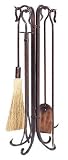 Review Uniflame  / 5 P Antique Copper Hammered Crook Fireplace Tool set