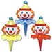 Clown Head Cupcake Picks - 12pc