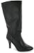 The Leather Collectn Sabrina Ladies Leather Calf Length Boots - Black Leather