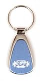 Ford Chrome/Blue Teardrop Keychain Made In USA!