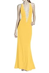 Sexy V-neck Sheath Beaded Chiffon Evening Dress/Prom Dress 