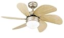 Westinghouse 78144 Turbo Swirl One-Light 30-Inch Six Blade Ceiling Fan, Brushed Aluminum with Frosted Globe