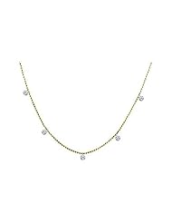14K Yellow Gold Diamond Dashing Diamonds Pendant (chain NOT included)