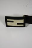 Fendi Belts Black Leather with Black and Gold Buckle 8C0130 (Size: 80, 85 and 95)
