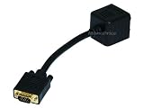 Monoprice VGA/HD15 Male to 2x VGA/HD15 Female Splitter Cable