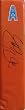 Eddie George Autographed Houston/Tennessee Oilers Throwback Logo Football End Zone Pylon, Titans, Proof Photo