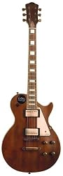 AXL Badwater Dual Pickup 1216 Electric Guitar, Antique Brown