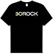 30 Rock LOGO - TV Show Adult Black T-shirt