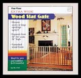 Four Paws Products Wood Slat Vertical Gate 53-96 Inch - 57220