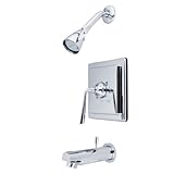 Kingston Brass KB8651ZL Tub and Shower Faucet, Polished Chrome [並行輸入品]