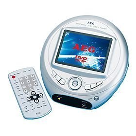 AEG DVD 4516 TFT Tragbarer DVD-Player silber