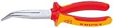 Best Price Knipex 2626200 Angled Long Nose Pliers with Cutter, 1000 Volt Rated, 8 Inch