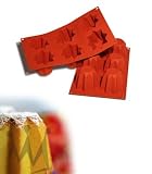 Review Silikomart  / Flexible Silicone Bakeware Mini Pandoro Molds 76.5mm dia. x 62mm high. 6/sheet