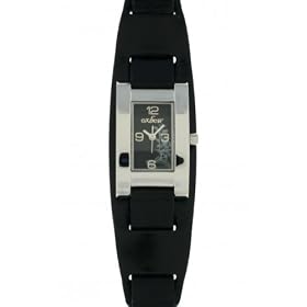 Oxbow - 4502704 - Montre Femme Acier - Quartz Analogique - Bracelet Cuir Noir