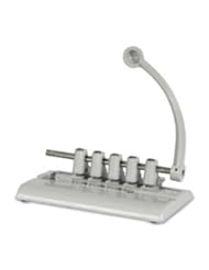 Office Product: Master Adjustable 40-Sheet 5-Hole Punch, Gray (MAT525M) - Martin Yale Industries