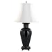 Vera Bradley Solid Black Porcelain Lamp 31 Inches High