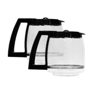Cuisinart DCC-1200PRC-2PK Coffeemaker 12 Cup Carafe with Lid, Black, 2 Pack