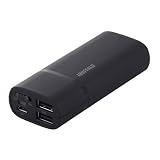 iBUFFALO ※iPhone4S動作確認済[Andoroido&iPhone]全機種対応スマートフォン用大容量モバイルバッテリ2ポート5200mAタイプブラック BSMPA04BK
