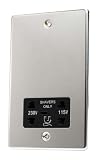 POLISHED CHROME BATHROOM SHAVER SOCKET C458PCB