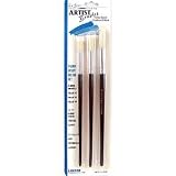 3-Pack Artist Paint Brushes