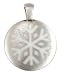 BICO AUSTRALIA JEWELRY (B135W) SNOWFLAKE - FOR WINTER MEMORIES - Comes with a Generic 18 inch (to 20in) Adjustable 4mm Black Rubber Necklace.
