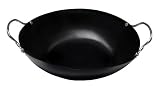 Grill Life DH703-4950 Porcelain Coated Round Wok with No Holes
