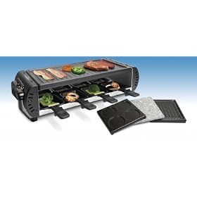 Montiss Premium Multi Plate Grill, Stone Grill, Grill Plate, Pancake Plate, Gourmet And Raclette In One Device