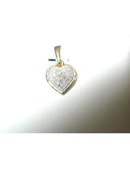 10k Diamond Heart Pendent