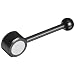 Carbon Steel Adjustable Handle with Ball Knob, Threaded Hole