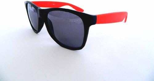 New Wayfarer Cateye Retro Style Multi-Color Sunglasses - Dark Grey Lens (Red)