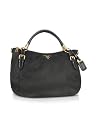 Prada Black Signature Nylon and Leather Tote Bag