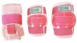 Childs Xcess Combo Protection Set Include Knee Pads, Elbow Pads and Wrist Guards in Pink