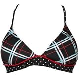 Roxy Plaid Crush Criss Cross Halter Top - Women's