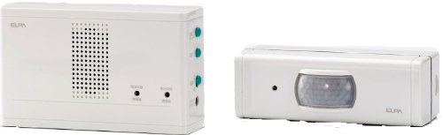 ELPA ワイヤレスチャイム 受信機+センサー送信機セット EWS-1003 