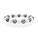 6.0-6.5 MM Black & White Freshwater Pearl Bracelet