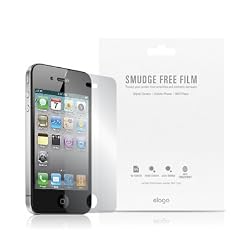 elago Smudge Free Film (Anti-Finger Print) Set for iPhone 4/4S AT&T, Sprint, Verizon + Microfiber Cleaner