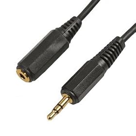 Headphone Extension Cable 3.5mm - 2m - High Quality 2 Metre Gold Plated Lead - 3.5mm Plug to Socket (Male to Female) - Indigo Banana Media