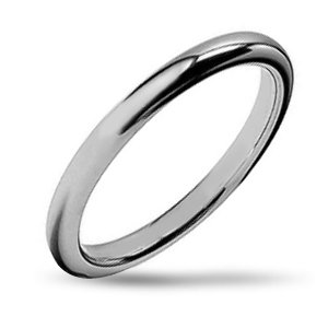 Bling Jewelry High Polish Domed 2mm Unisex Tungsten Wedding Band Ring