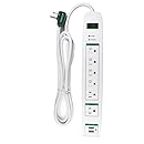GoGreen Power GG-16326USB 6 Outlet Surge Protector with 2 USB Ports