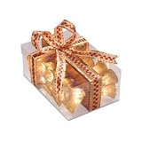 Pre-Lit String of 20 Sisal Christmas Bells